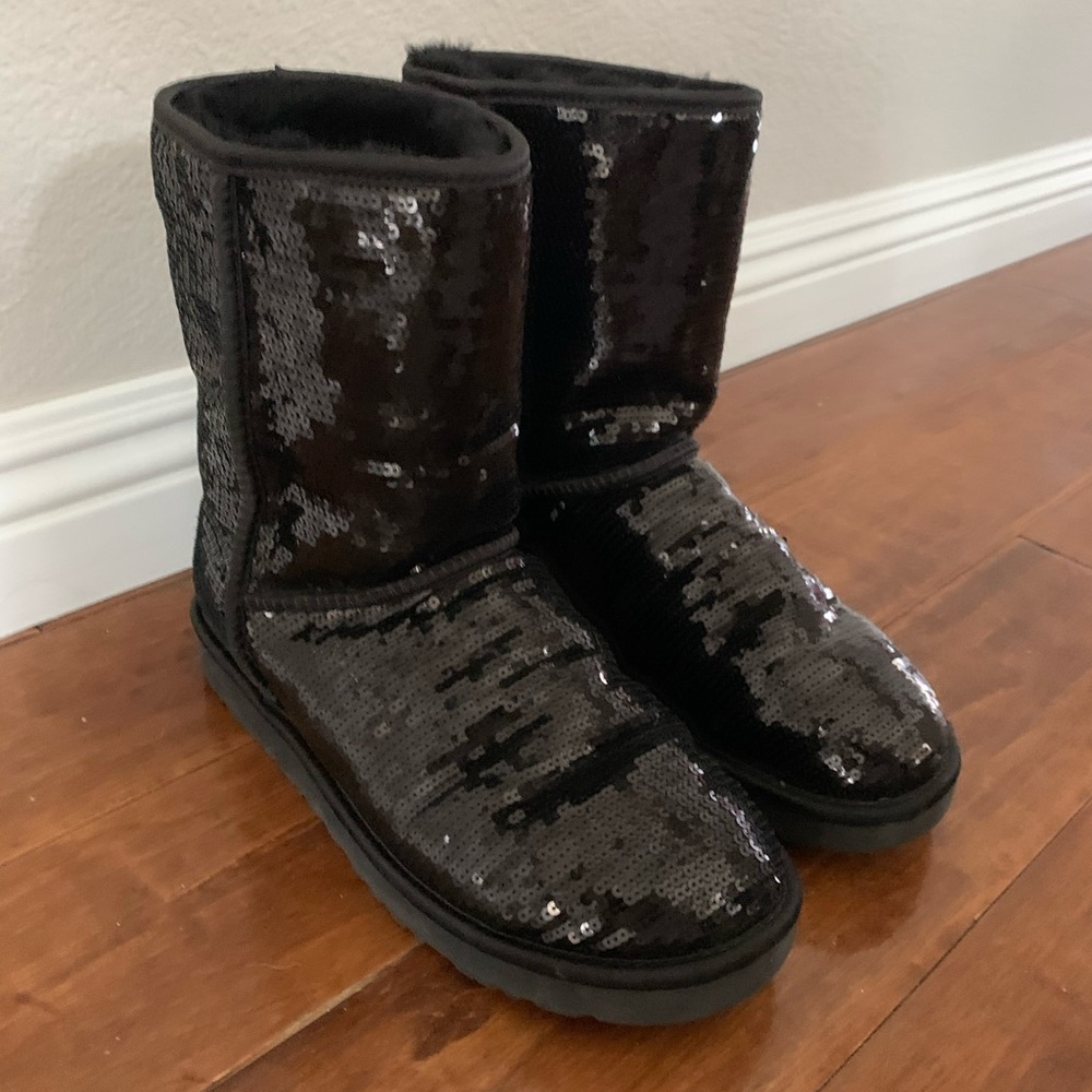 Classic Short Sequin Ugg Boots